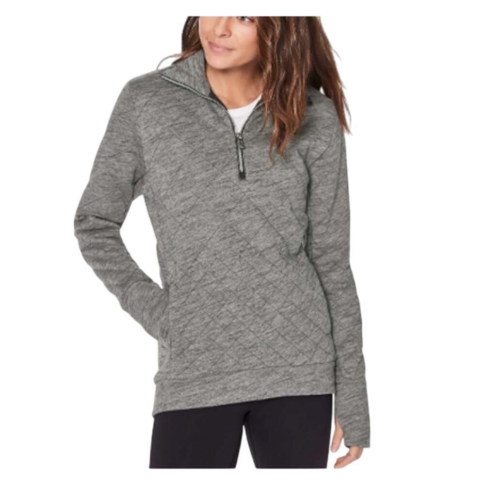 Lululemon 2 Forever Warm Pullover Sweatshirt Core Dark Grey Gym Running